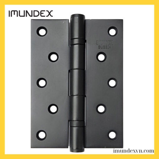 Bản lề lá lớn 2 bi Inox 304 màu đen Imundex 701.12.950