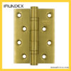 Bản lề lá nhỏ 2 bi Inox 304 màu vàng Imundex 701.12.170