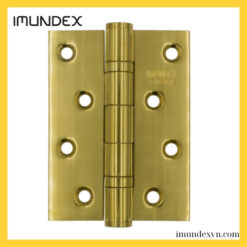 Bản lề lá nhỏ 2 bi Inox 304 màu vàng Imundex 701.12.170