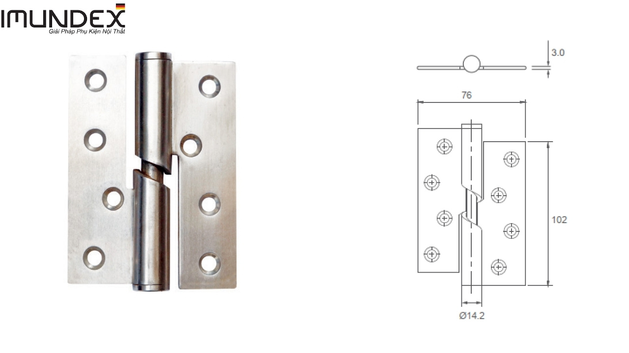 Giới Thiệu Chung Về Bản Lề Nâng Hạ Imundex