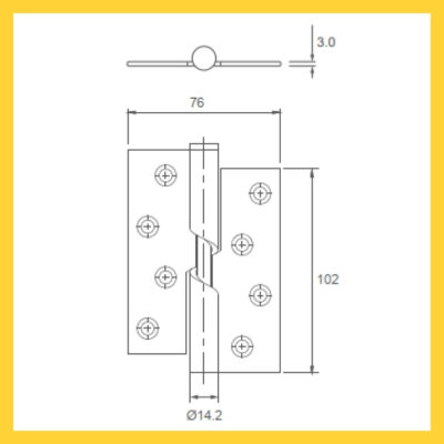 Thông số kỹ thuật bản lề cửa 701.11.102