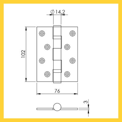 Thông số kỹ thuật bản lề cửa 701.12.170