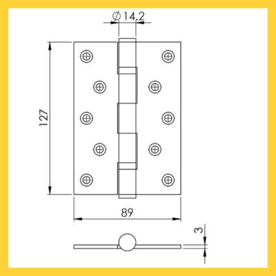 Thông số kỹ thuật bản lề cửa 701.12.950