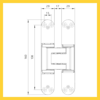 Thông số kỹ thuật bản lề cửa 701.16.408