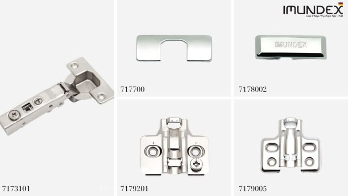 Bản Lề Cài Giảm Chấn Imundex Và Phụ Kiện Rời