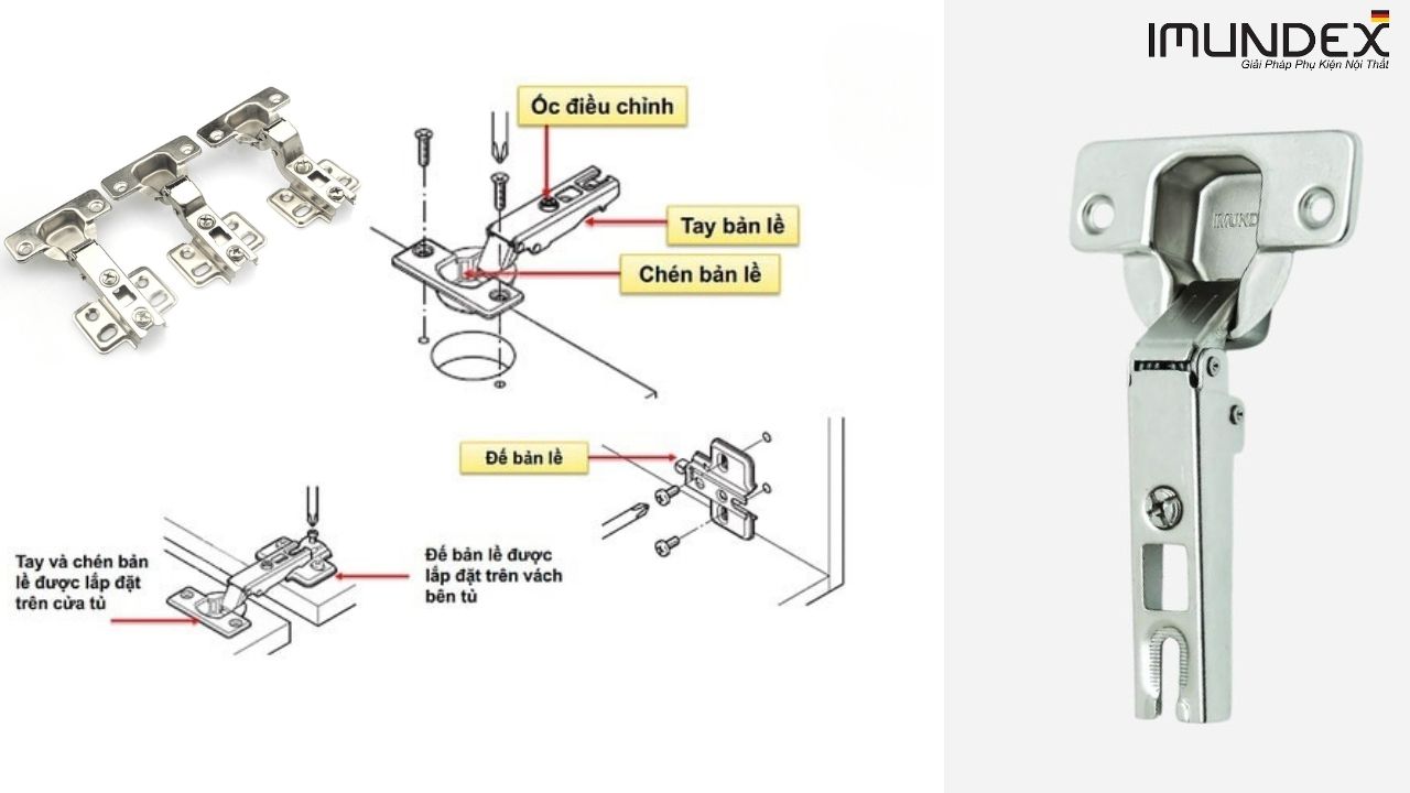 Bản Lề Không Giảm Chấn