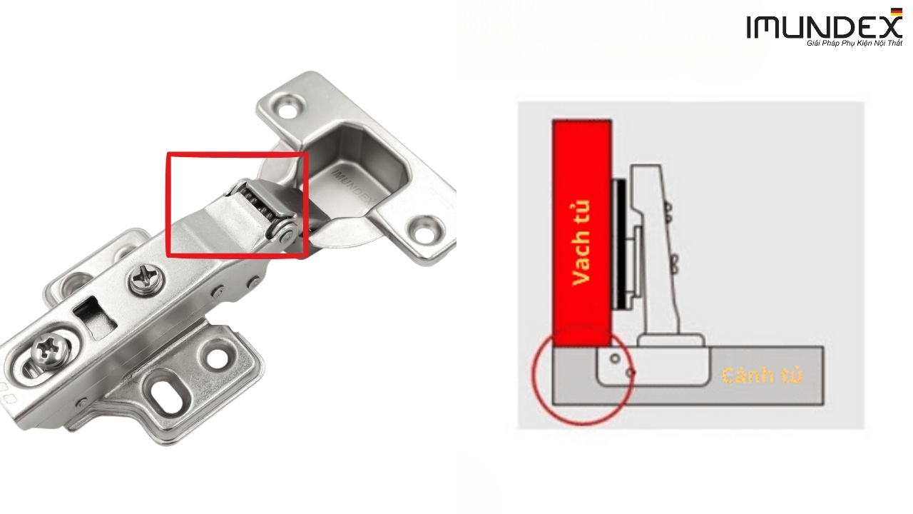 Bản lề tủ trùm ngoài