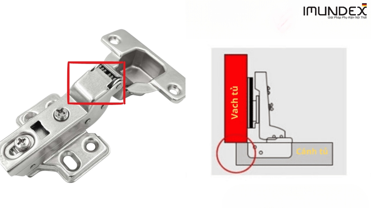 Bản lề tủ trùm nửa