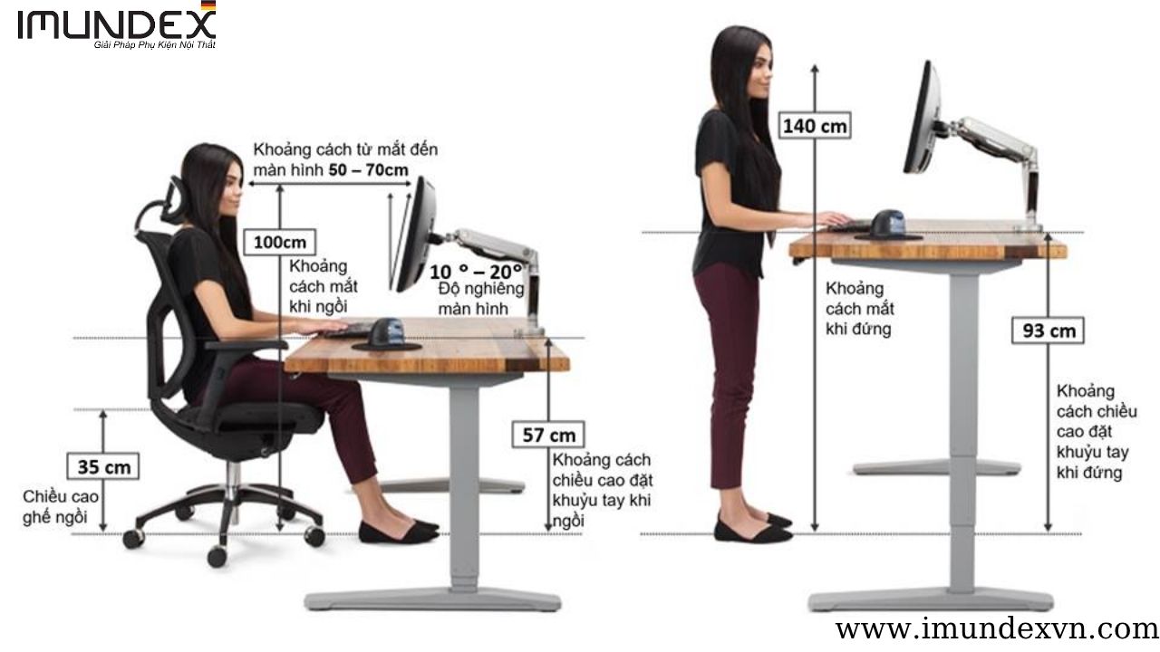 Bàn nâng hạ và nguyên tắc công thái học