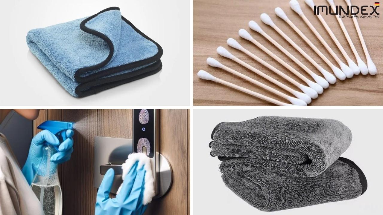 Các Dụng Cụ Vệ Sinh Khóa Vân Tay Cần Chuẩn Bị