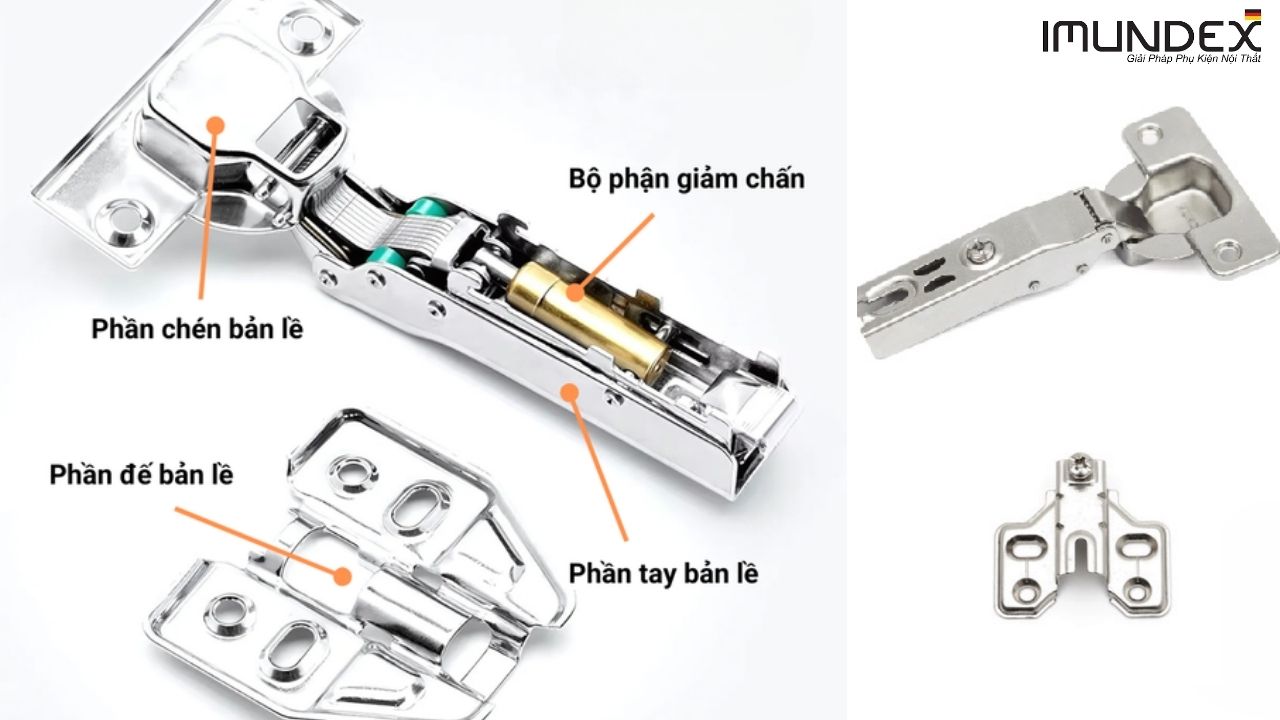 Cấu Trúc Của Bản Lề Trượt Giảm Chấn Imundex