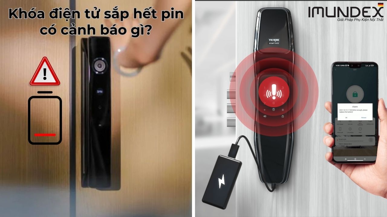 Dấu Hiệu Nhận Biết Khóa Cửa Điện Tử Sắp Hết Pin