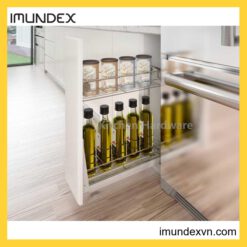 Kệ Gia Vị Với Ray Âm Giảm Chấn 200mm Imundex 7809137