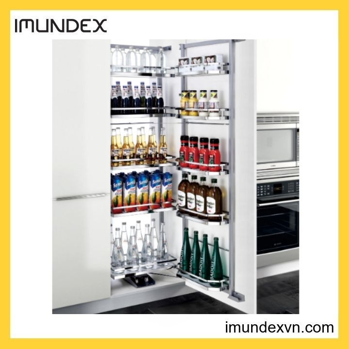 Kệ Đồ Khô Cánh Mở 5 Tầng Có Giảm Chấn Imundex 7801706