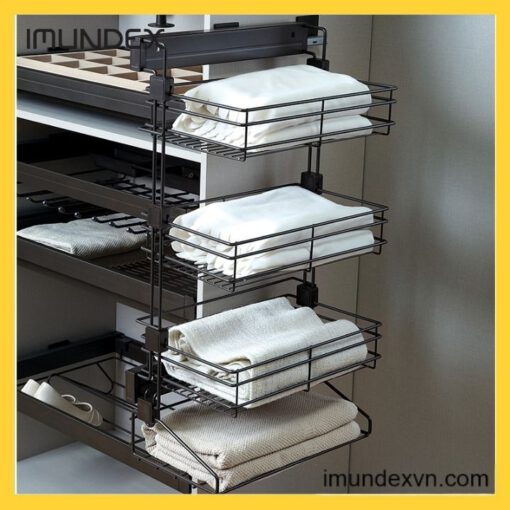 Kệ Quần Áo 4 Tầng Màu Mocca Imundex 7906101