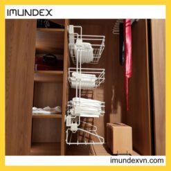 Kệ quần áo 4 tầng màu trắng Imundex 7906001