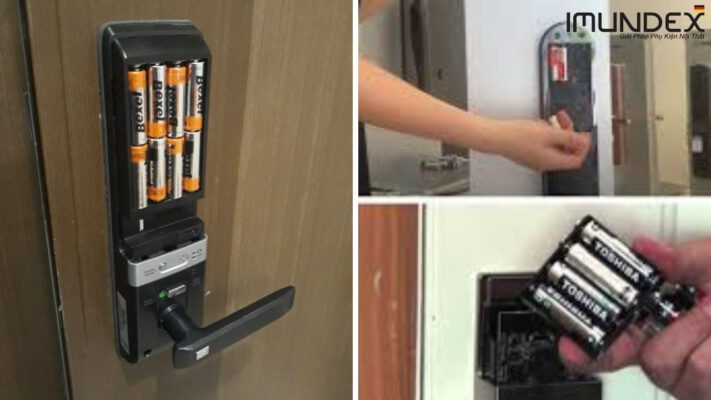 Khóa Cửa Điện Tử Dùng Pin Gì