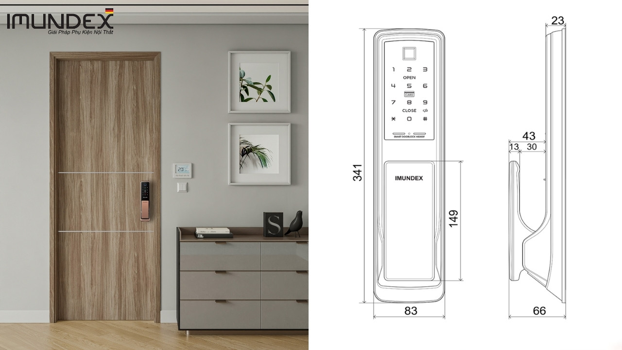 Khóa điện tử Pull Push 613.92.323