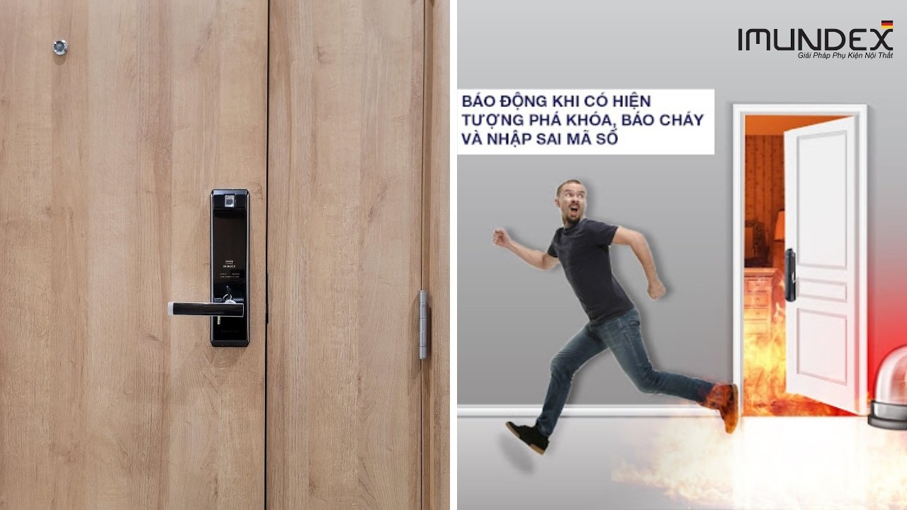 Khóa điện tử tay gạt chống cháy 613.92.218