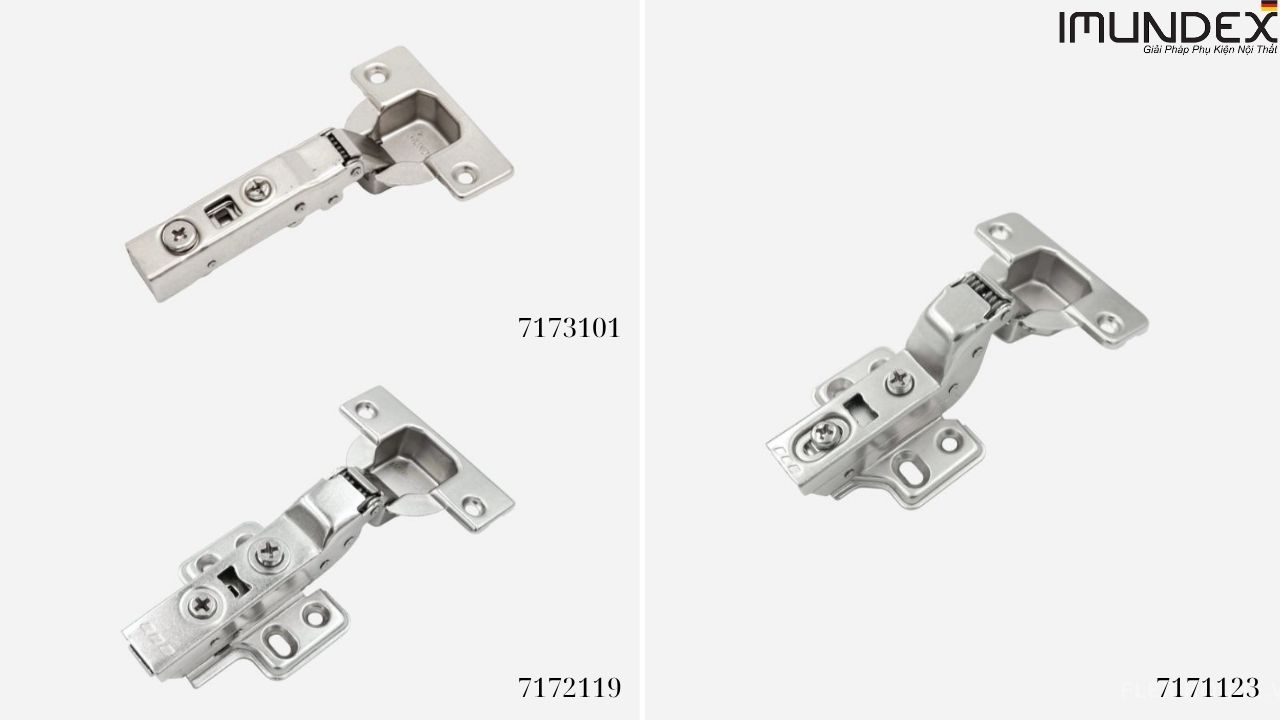 Một Số Dòng Bản Lề Giảm Chấn Imundex Chất Lượng 