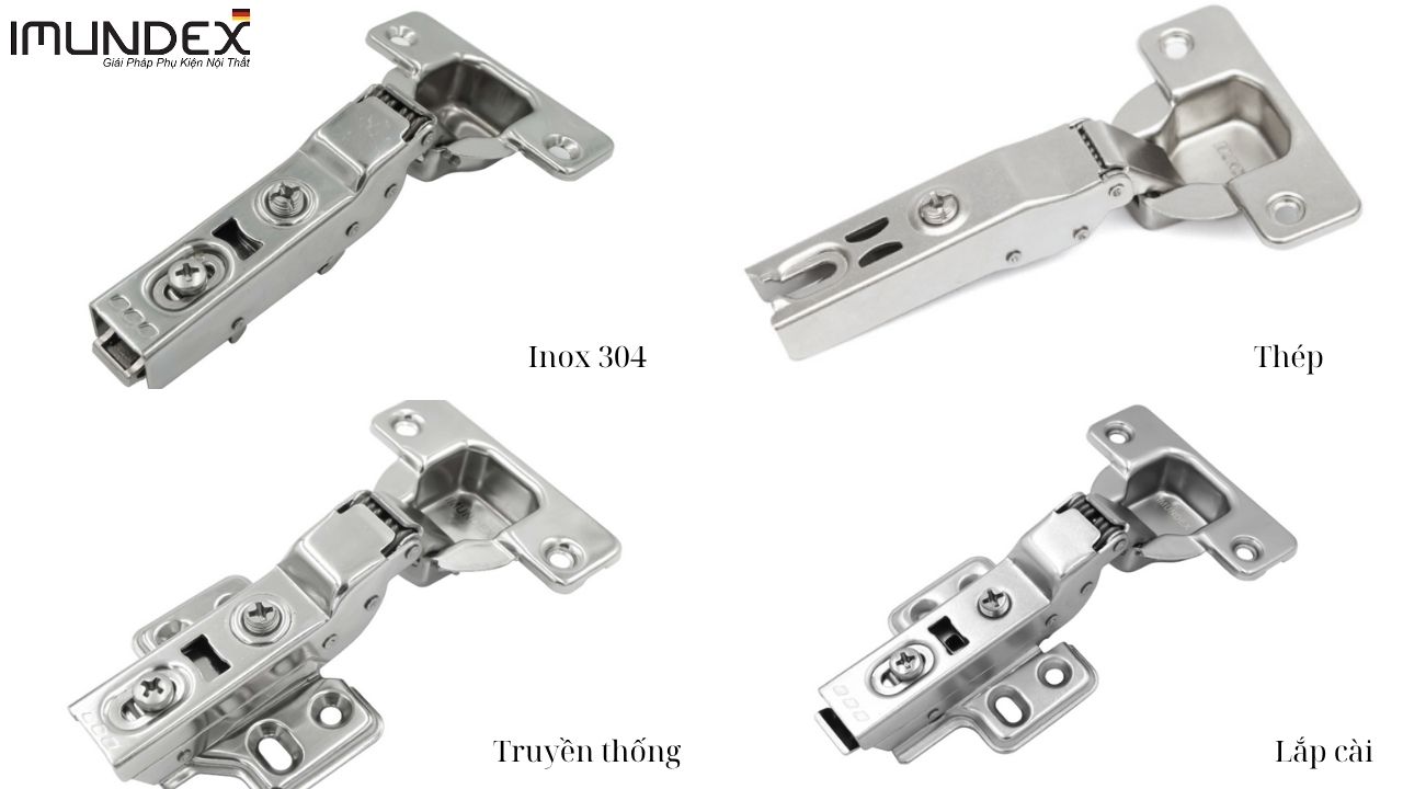 Phân Loại Bản Lề Giảm Chấn Trùm Nửa Imundex