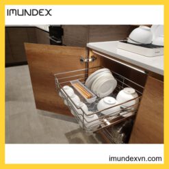 Rổ Đựng Chén Dĩa 4 Sides, Cửa Bản Lề 700mm Imundex 7809121