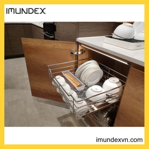 Rổ Đựng Chén Dĩa 4 Sides, Cửa Bản Lề 900mm Imundex 7809123