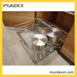 Rổ Đựng Xoong Nồi 4 Sides, Cửa Bản Lề 700mm Imundex 7809117