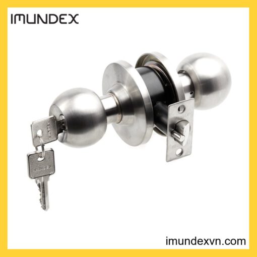 Tay nắm tròn 1 đầu bấm và 1 đầu chìa Imundex 704.13.176