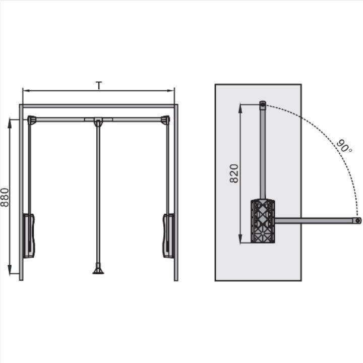Thông Số Kỹ Thuật Bộ Thanh Treo Tủ Áo Màu Bạc Imundex 7907205
