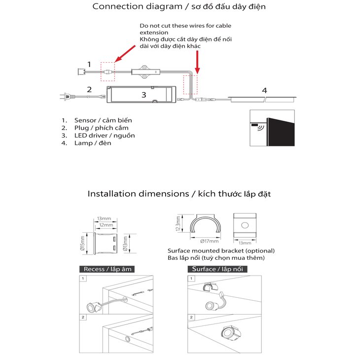 Thông Số Kỹ Thuật Cảm Biến Bật Tắt Đèn Cho Cửa Cánh Mở Imundex 7601902