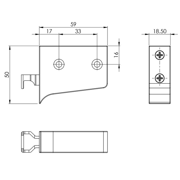Thông Số Kỹ Thuật Móc Treo Tủ Bếp Imundex 7808900