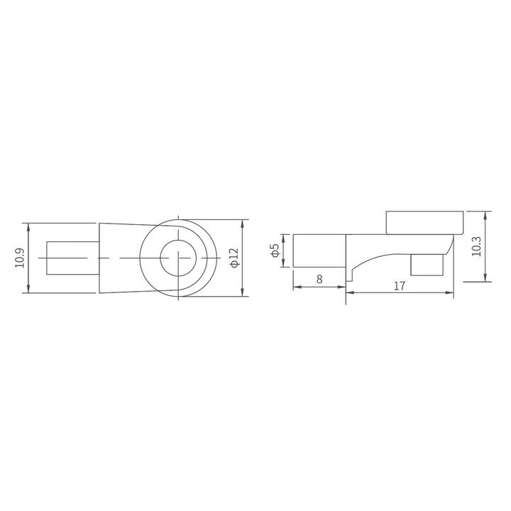 Thông số kỹ thuật chốt đỡ kệ kính Imundex 8041203