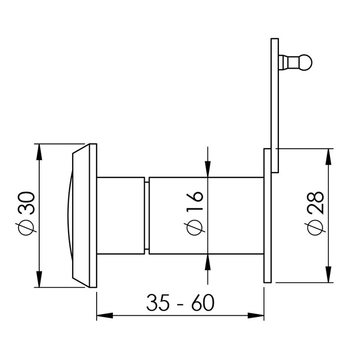 Thông số kỹ thuật mắt quan sát Imundex 709.44.200