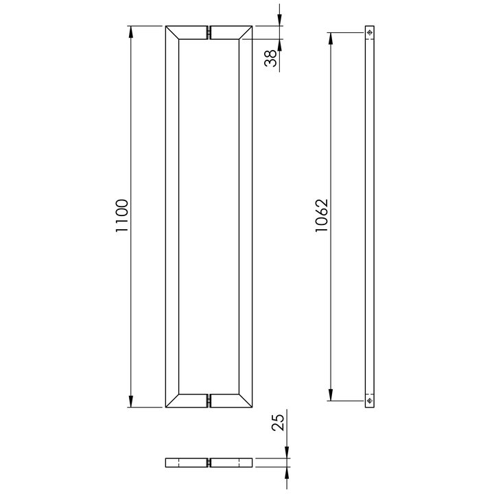 Thông số kỹ thuật tay nắm Imundex 714.19.100