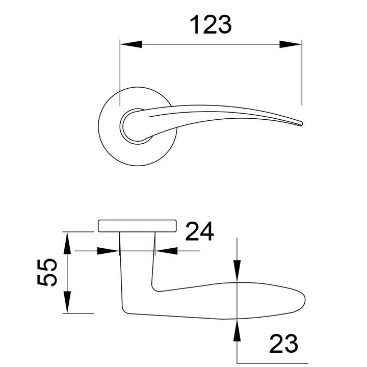 Thông số kỹ thuật tay nắm gạt Imundex 737.17.282