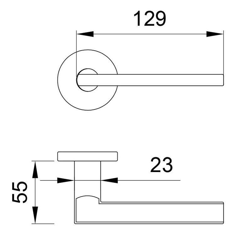 Thông số kỹ thuật tay nắm gạt Imundex 737.17.984