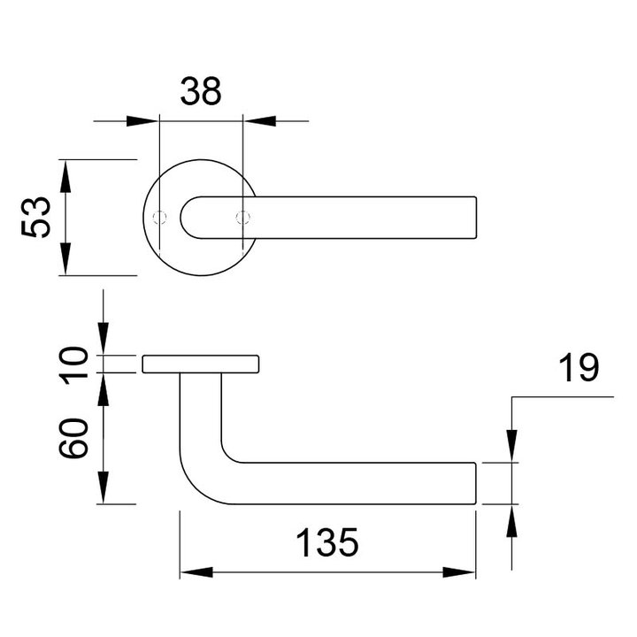 Thông số kỹ thuật tay nắm gạt Imundex 737.19.593