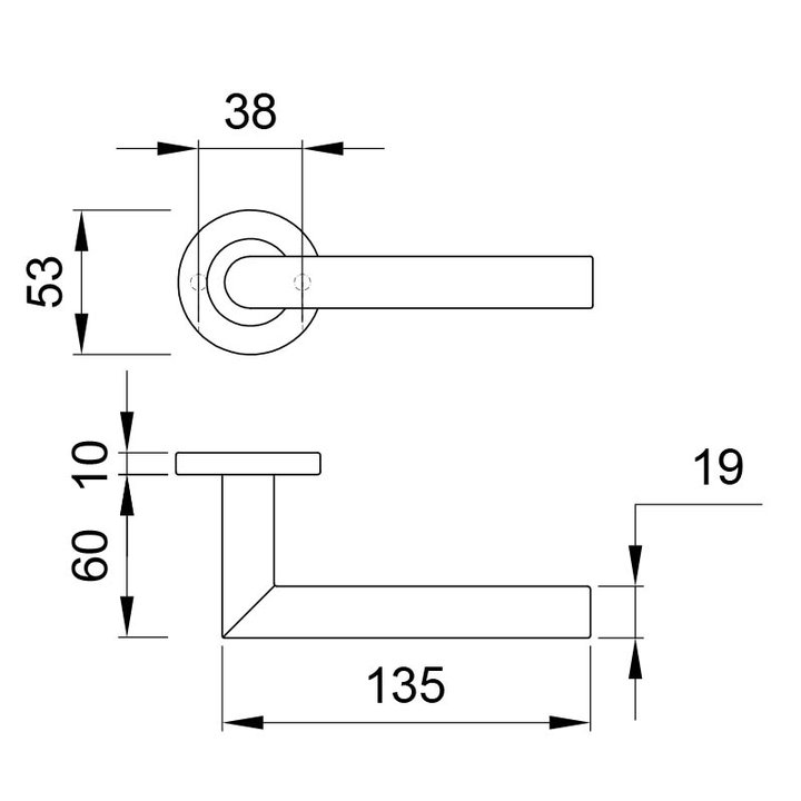 Thông số kỹ thuật tay nắm gạt Imundex 737.19.994
