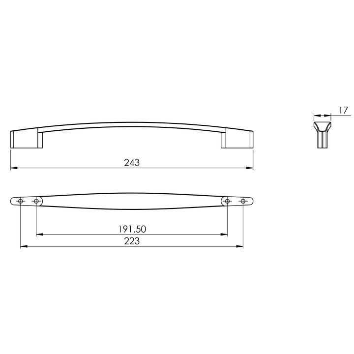 Thông số kỹ thuật tay nám tủ Imundex 7746044