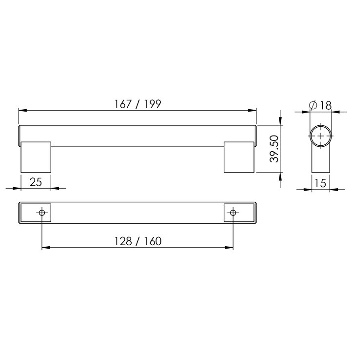 Thông số kỹ thuật tay nắm tủ Imundex 7752046