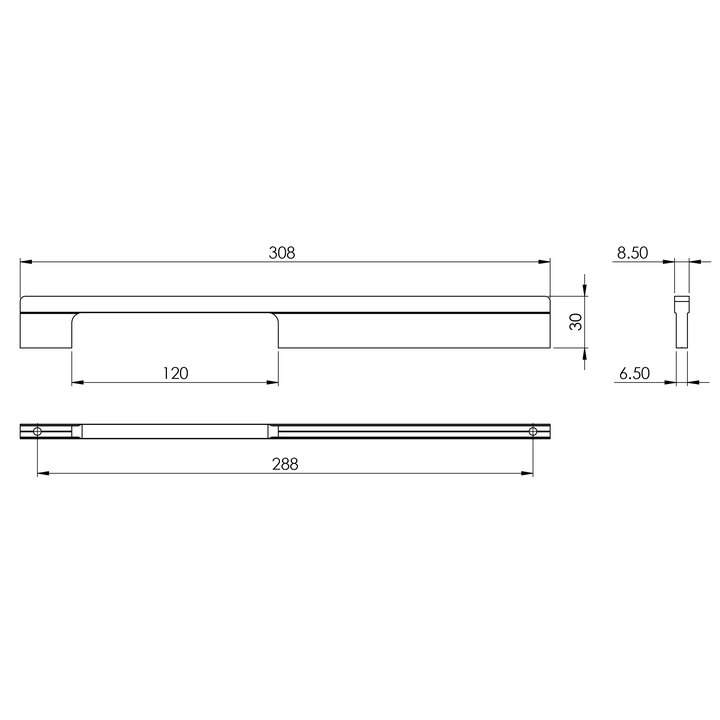 Thông số kỹ thuật tay nắm tủ Imundex 7755014