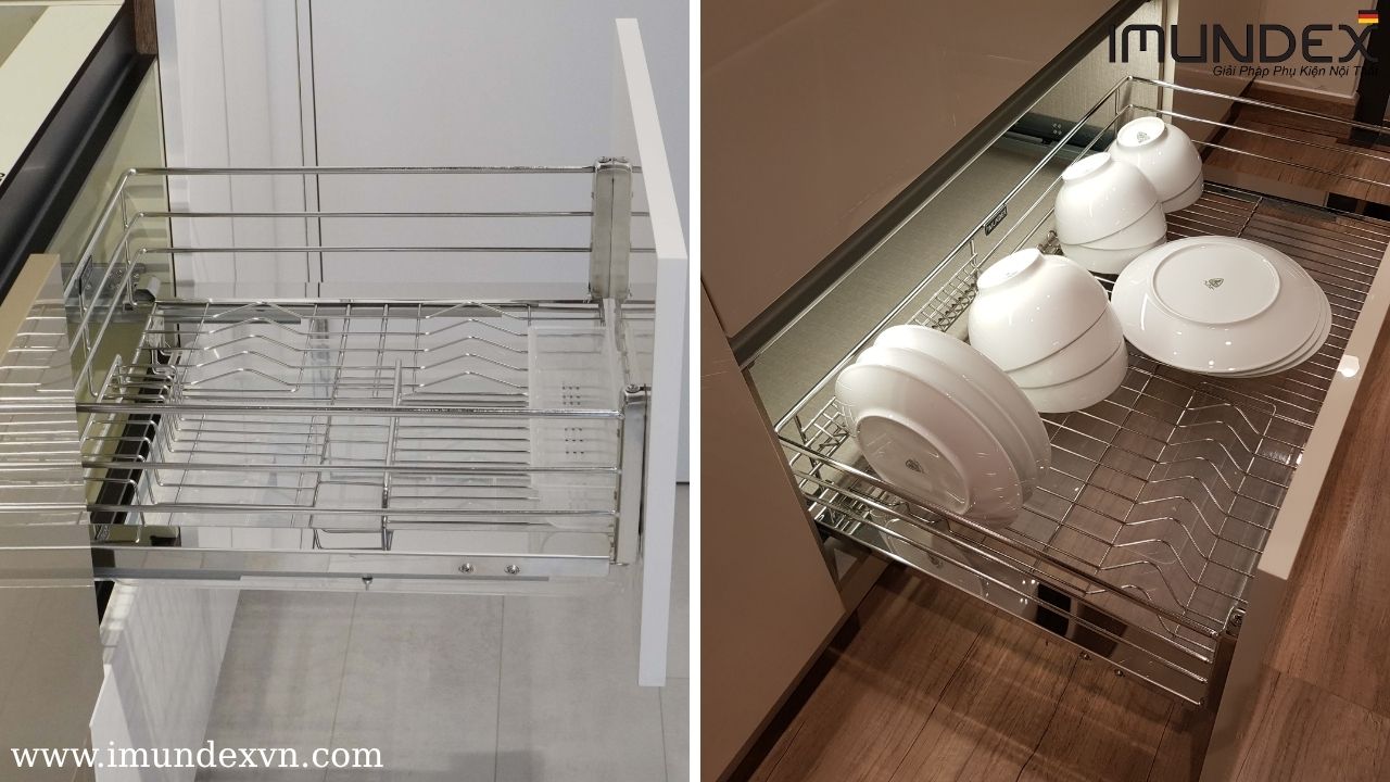 Rổ đựng chén dĩa 3 sides Imundex