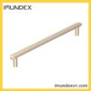 Tay Nắm Tủ Hợp Kim Kẽm Màu Vàng Champagne Xước Imundex 7748007