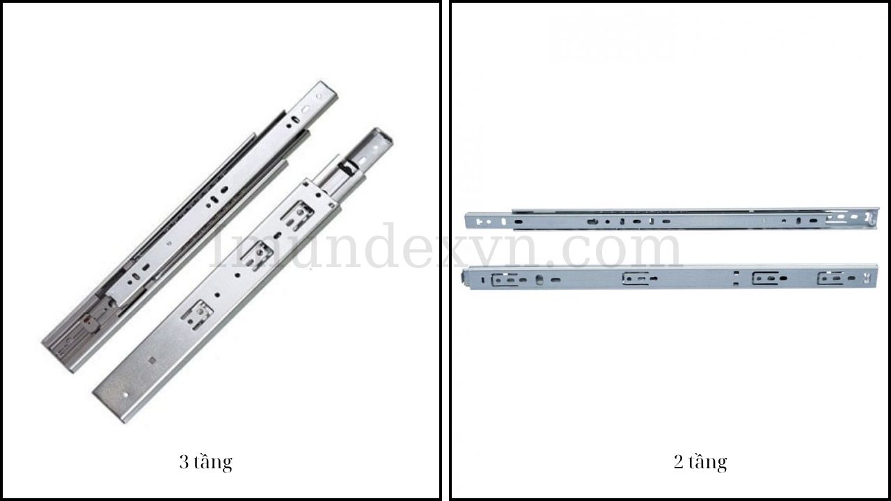 Ray trượt bi 2 tầng và 3 tầng