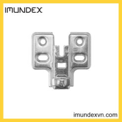 Đế Bản Lề 4 Lỗ Vít Màu Niken Mờ Imundex 7179006