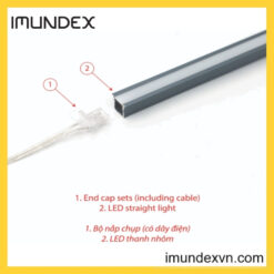 Đèn LED Thanh Lắp Âm 3000mm 3000K Imundex 7604219