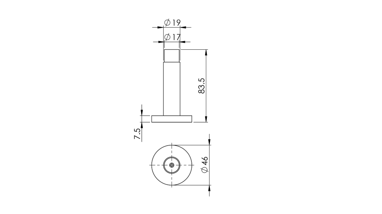 Thông Số Kỹ Thuật Chặn Cửa Gắn Tường Inox 304 Imundex 709.11.201