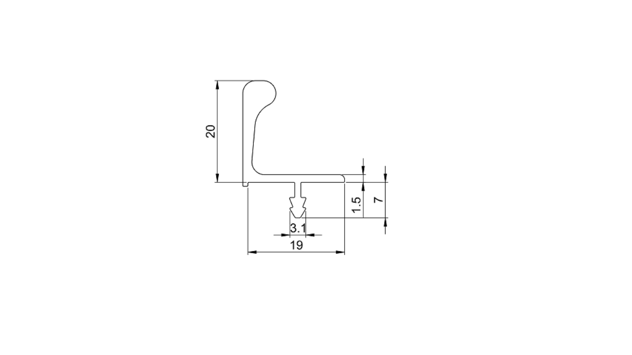 Thông Số Kỹ Thuật Tay Nắm Tủ Dạng Thanh Nhôm Đen Nhám 3000mm Imundex 7754059