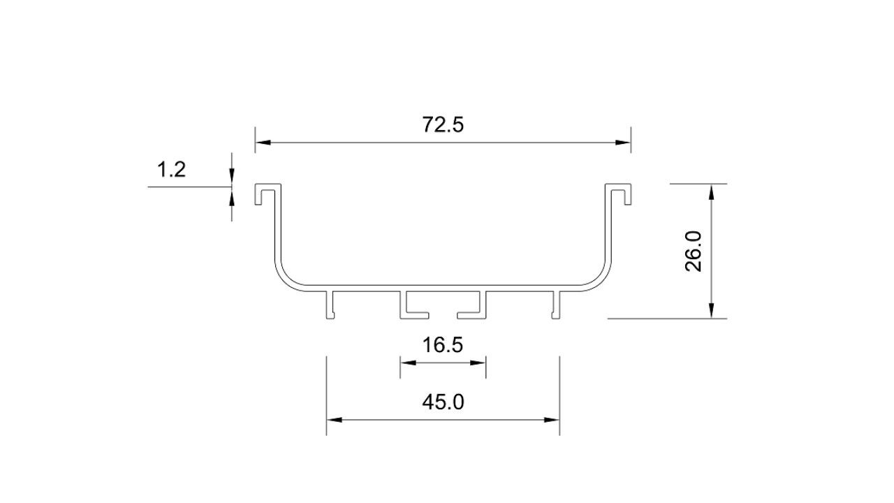 Thông Số Kỹ Thuật Tay Nắm Tủ Nhôm Mờ 3000mm Imundex 7752058